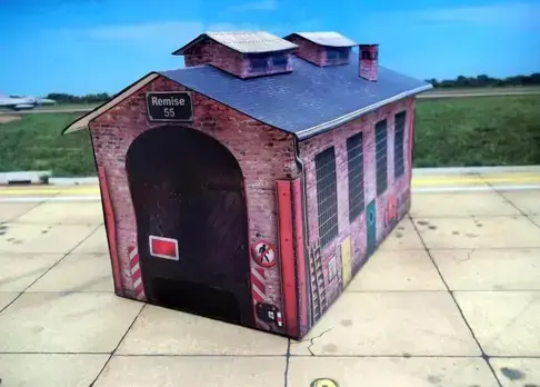 GALPON FERROVIARIO ho 1/87 www.maquetas-armadas.com