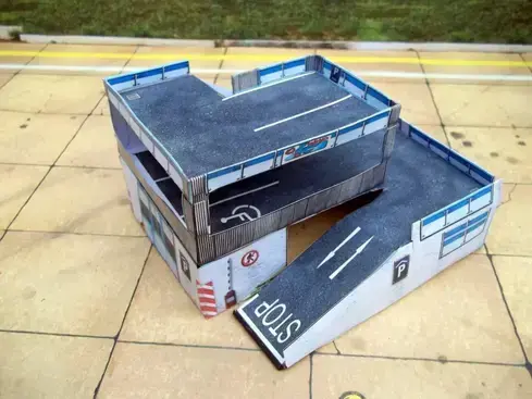 ESTACIONAMIENTO HO 1/87 www.maquetas-armadas.com