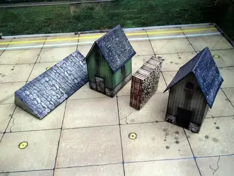 CABAÑAS ALPINAS ho 1/87 set www.maquetas-armadas.com